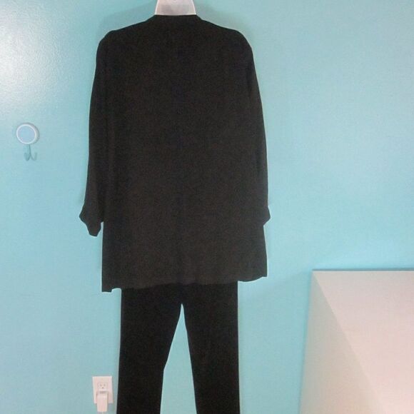 Pala Pala Womans Size XL Black Oversized Casual Jacket VINTAGE 90's 48" Bust - Picture 2 of 8